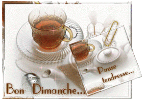Gif animé Bon dimanche thà